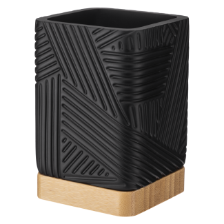 CAMINO square bathroom mug 08840 black