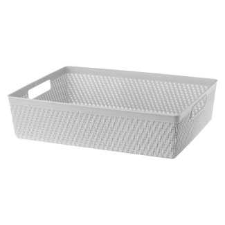 LUIS basket 32.5x25x8.8cm 29653 light gray
