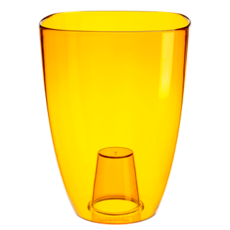 Orchid plant pot 12cm 5025 yellow