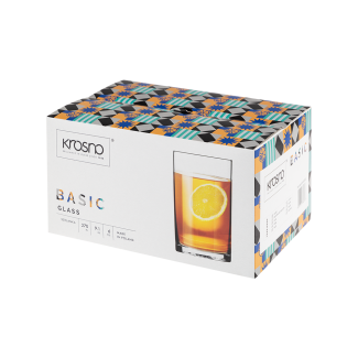 Set of BASIC PROSTA glasses 270ml 6 pieces