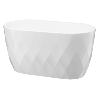 Oval cover KARO 29cm 29381 white