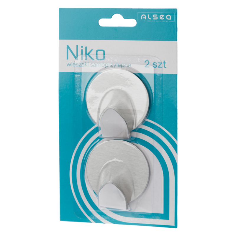 Set of NIKO self-adhesive round hangers, 2 pieces, 6470