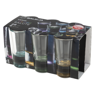 Set of COLORS SALUTE glasses 28ml 6 pieces 12595