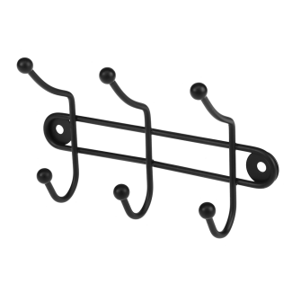 3-arm wall hanger BLACK 23101
