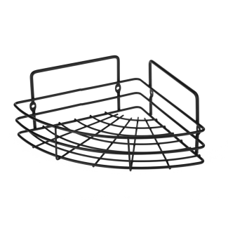 1-level corner shelf BLACK 07010