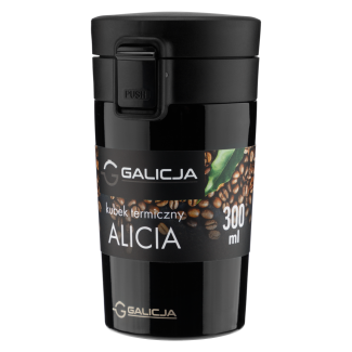 ALICIA thermal mug 300ml 24694 black