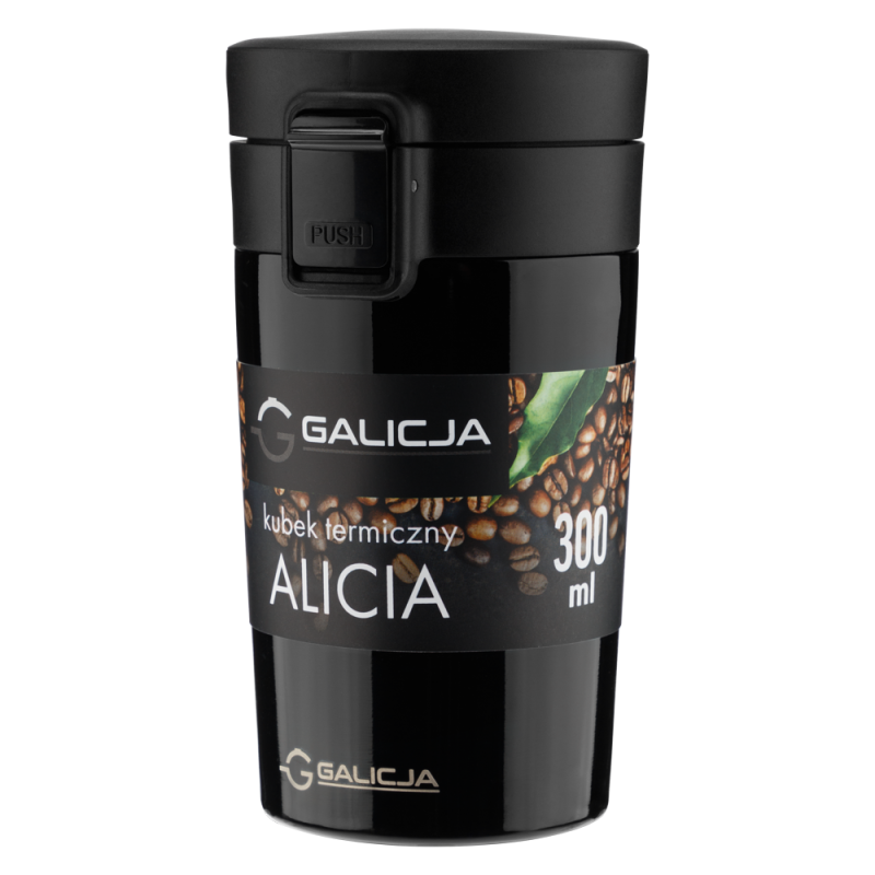 ALICIA thermal mug 300ml 24694 black