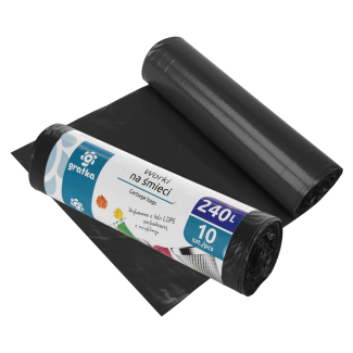 GRATKA Garbage bags 240l LDPE, 10 pcs. 10710