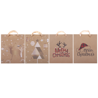 Christmas gift bag CRAFT 180x220x100mm 10379