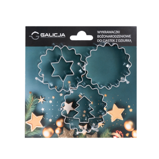 Cookie cutters with a hole BN 3 pieces 19693