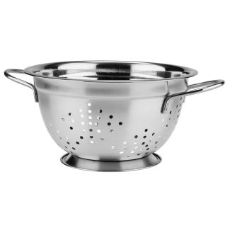 Deep satin stainless steel strainer 21cm