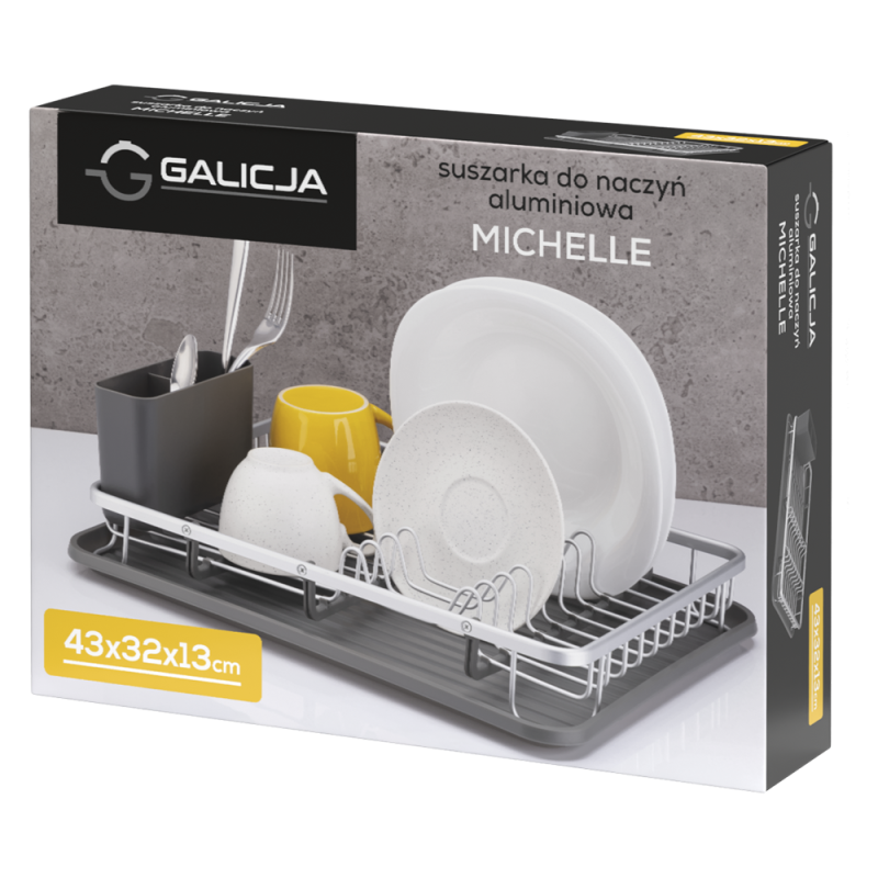 MICHELLE aluminum dish drainer 43x32x13cm 15978