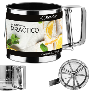 PRACTICO 0637 stainless steel sifter 