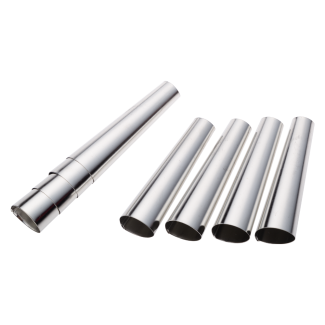 Set of PLATINO tube molds 9cm 8 pieces 10966