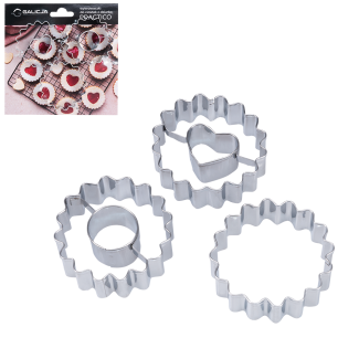 PRACTICO cookie cutters with hole, 3 pieces, 19686