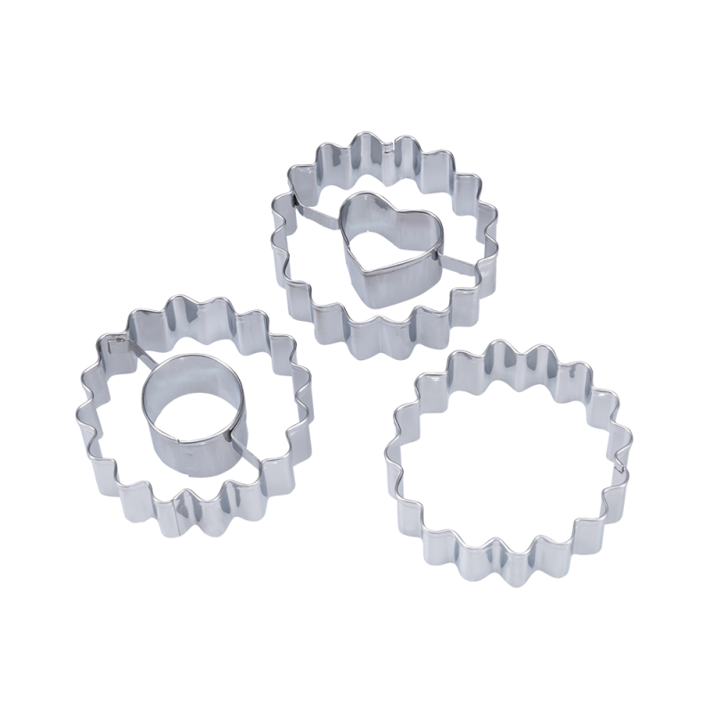 PRACTICO cookie cutters with hole, 3 pieces, 19686