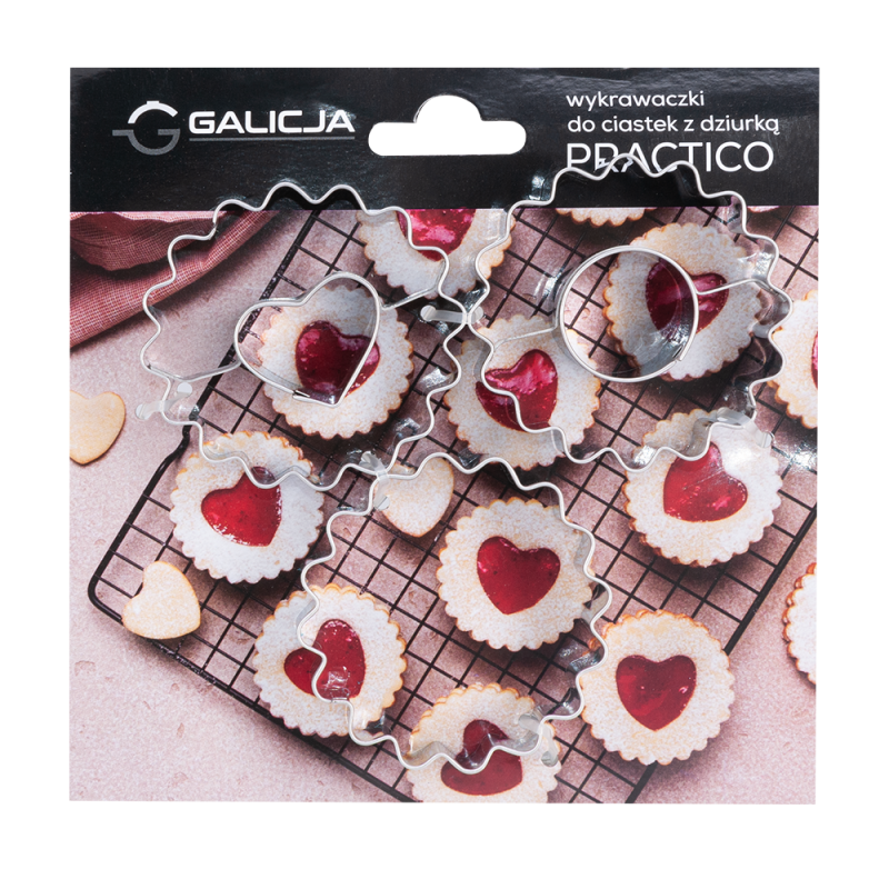 PRACTICO cookie cutters with hole, 3 pieces, 19686