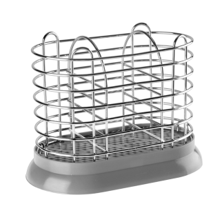 Cutlery drainer with stand 0005 gray