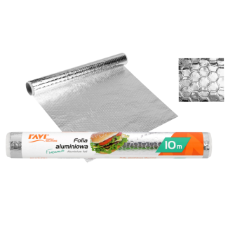 Embossed aluminum foil 10mx28.5cm roll 00138