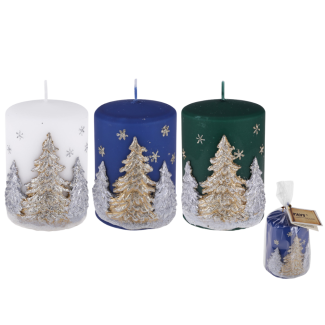 B24 Winter Trees Candle 70/100 art.72016