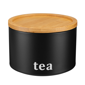 SILVANO BLACK 29695 tea metal container