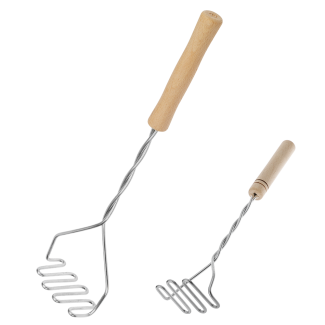 Large metal/wood potato masher BALDO 30544