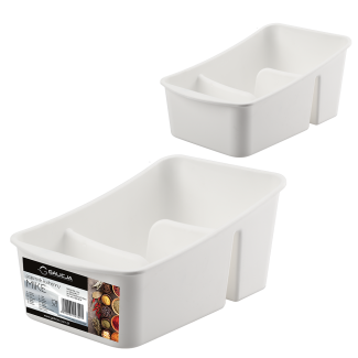 MIKE 22329 spice organizer container white