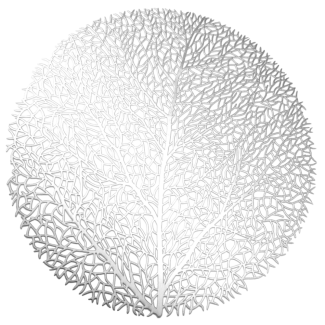 Decorative mat TREE 40257 silver