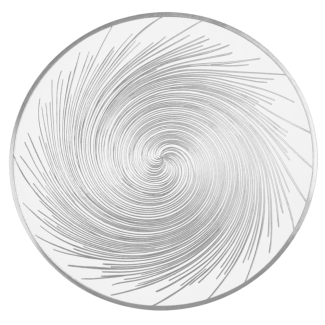 Decorative mat GLOSSY 60252 pattern 5 silver