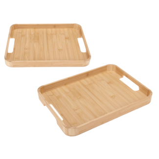 Bamboo tray 38x28x3.5 cm 91875