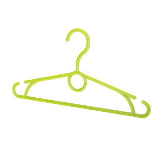 Set of LOGAN children swivel hangers 5 pieces 23201 green