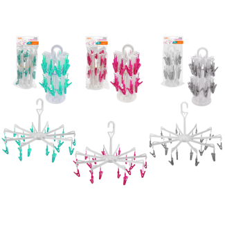 Hanger with clips 20 pcs 01029