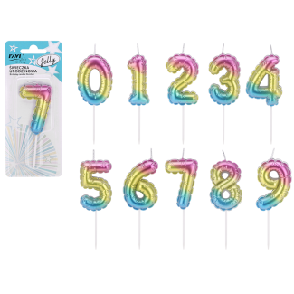 JELLY Birthday Candle Number 0 72024