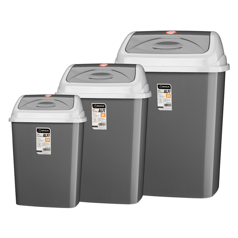 ALFI tilting basket 16l 24211 gray 