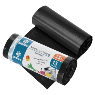 GRATKA Garbage bags 35l LDPE, 15 pcs. 10706