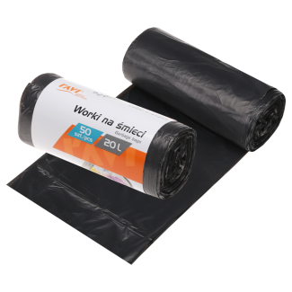 Garbage bags 20l 45x50cm 50pcs HDPE 00701