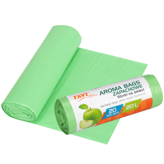 Aroma Bags Green Apple Garbage Bags, 20 L, 20 pcs. 10702
