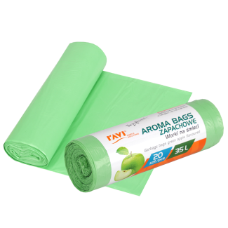 Aroma Bags Green Apple Garbage Bags, 35L, 20 pcs. 10703