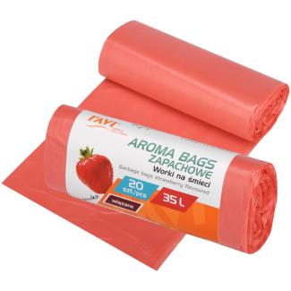 Aroma Bags tied garbage bags Strawberry 35 L, 20 pcs. 00751