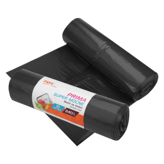 Prima garbage bags 240l LDPE black, 10 pcs. 00762