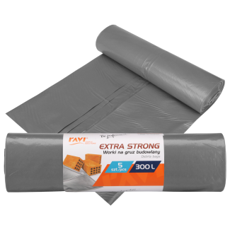 Extra Strong rubble bags 300L, 5 pcs. 00782