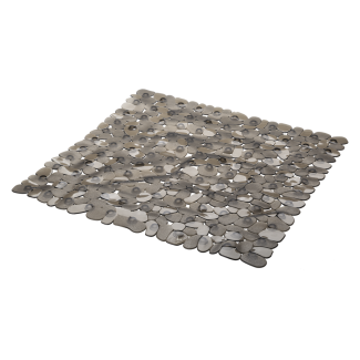 PEBBLE bathroom mat 53x53cm 28816 gray transparent