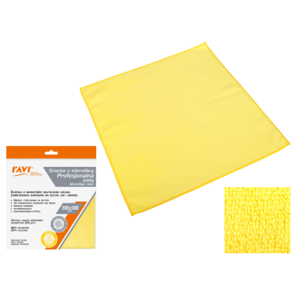 Professional microfiber cloth 38x38cm 10479 yellow
