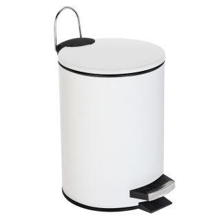KEVIN round bathroom waste bin 3l 29054 white