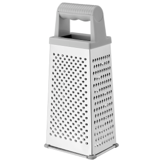 4-sided stainless steel grater PRACTICO 8919 light gray
