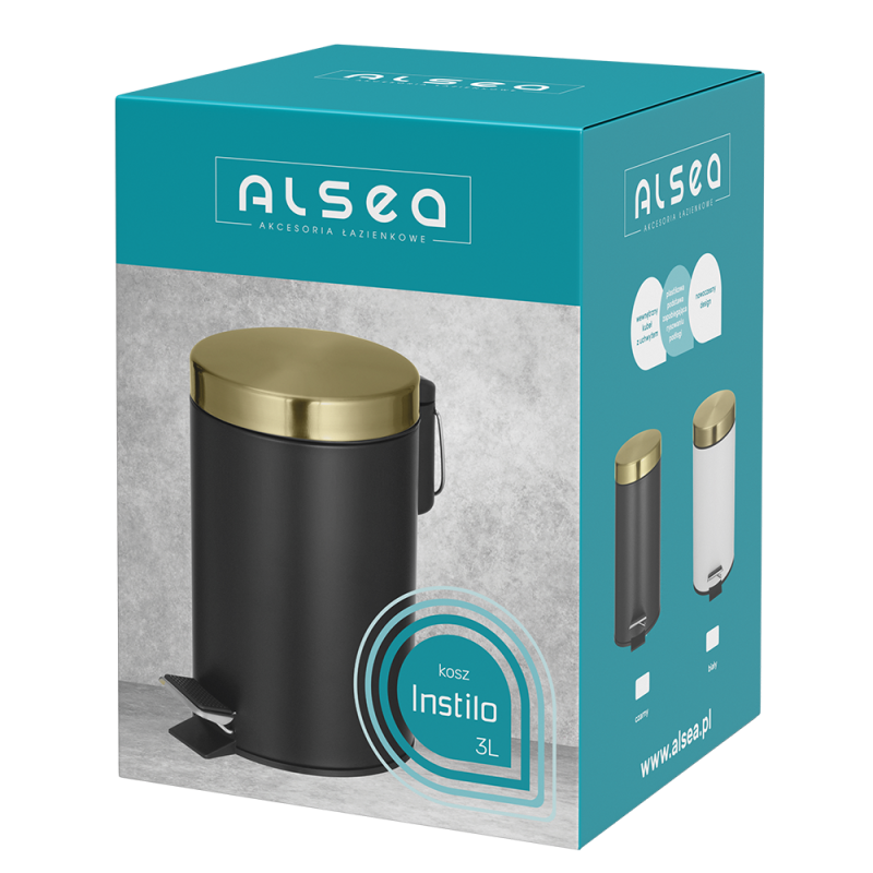 INSTILO DUST BIN 26800 white