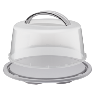 KALINKA round cake container 35x35x16cm 28570 taupe