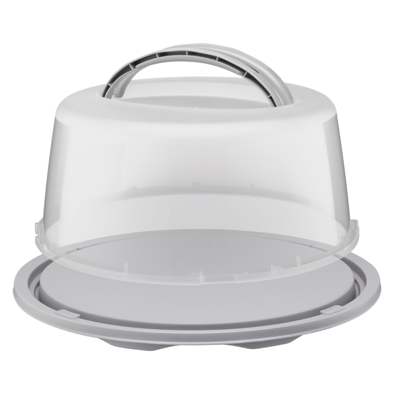 KALINKA round cake container 35x35x16cm 28570 taupe