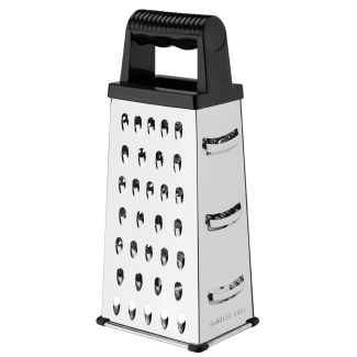 4-sided stainless steel grater PRACTICO 8919 anthracite