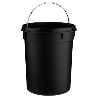 Kosz łazienkowy na śmieci okrągły BLACK/WHITE 3l 21705 (int) czarny